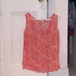 Gap Floral Red Blouse